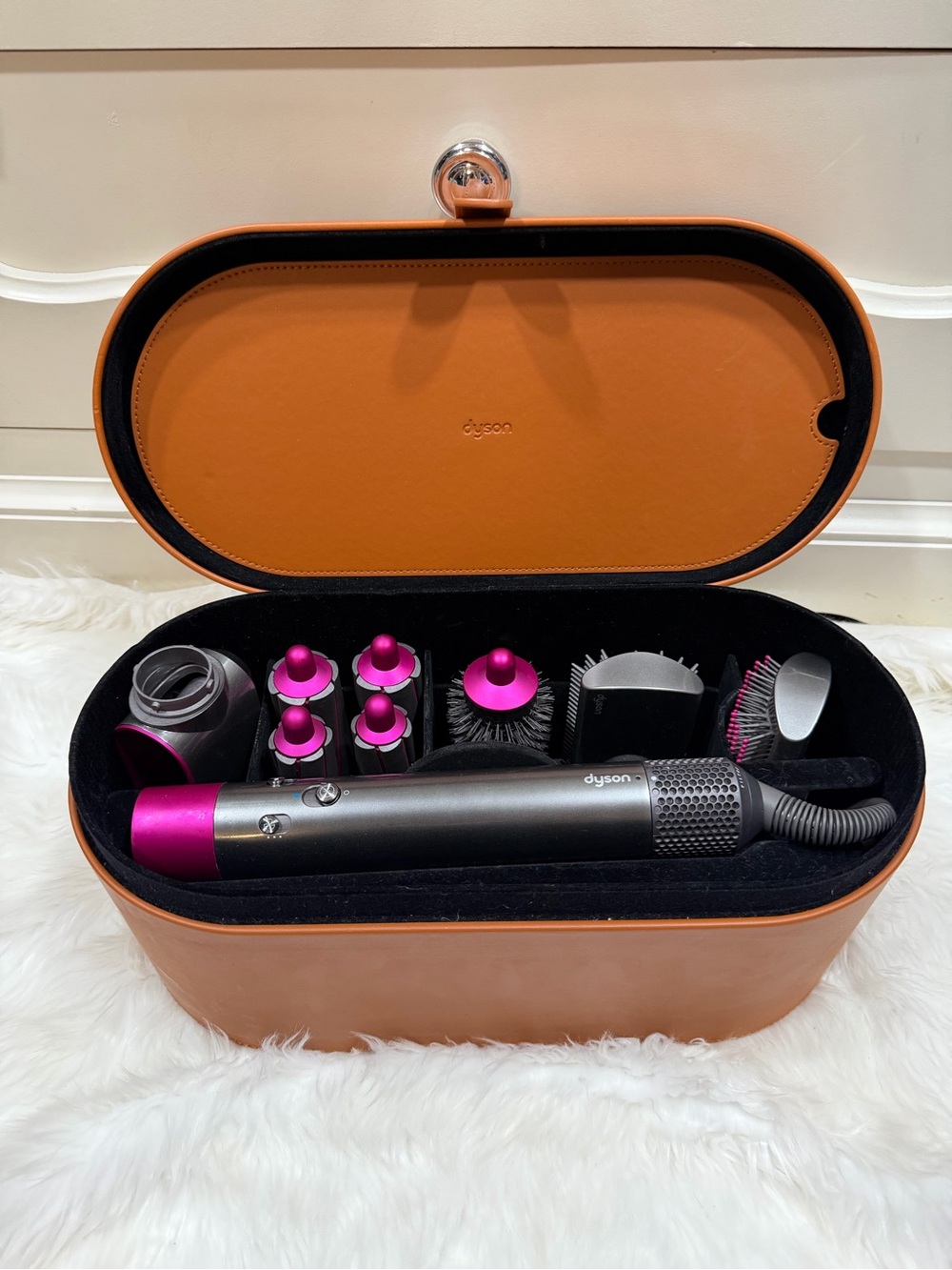 Dyson Airwrap Styler - Pink & Gunmetal in Travel Case